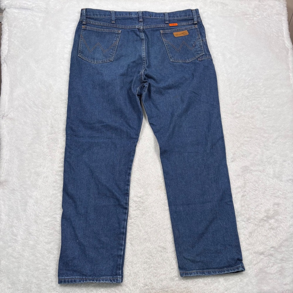 Wrangler FR Jeans Mens 40x32 Blue Relaxed Fit Flame Resistant NFPA 2112 Workwear - Picture 3 of 13